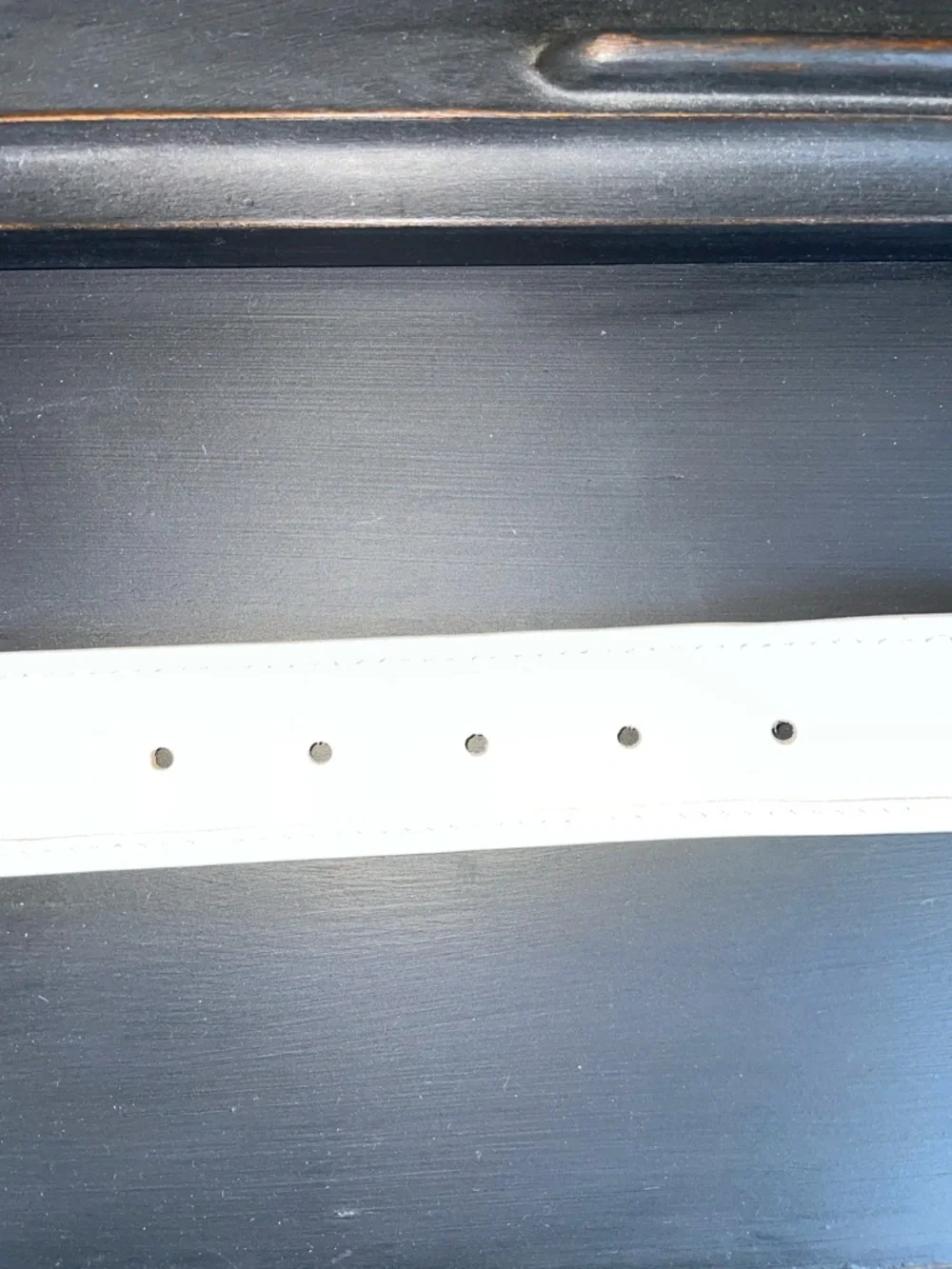 Augusta National White Leather Belt